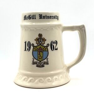 Balfour McGill University Stein 1962 Tau Delta Fraternity Mug Vintage Ceramic